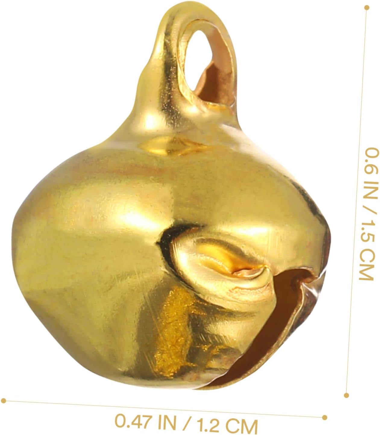 DECHOUS 400pcs Small for Crafts Golden Bells for Projects Jewelry Decoration and Holiday Festival Ornaments