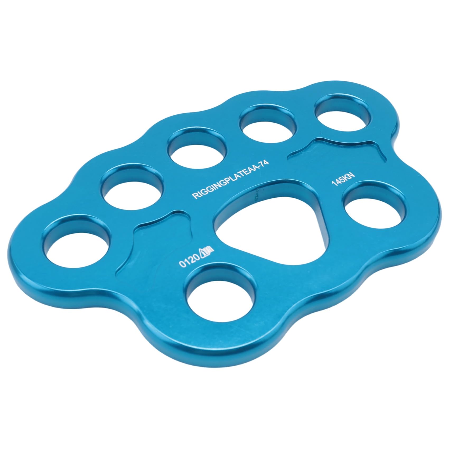 Tuidzljd 1 PCS 8 Holes Outdoor Rigging Plate 45KN Rock Climbing Mountaineering Anchor Point Connector Gear Rigging Plate