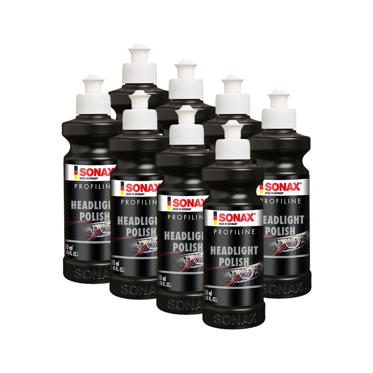 SONAX 8 x 02761410 ProfiLine headlightpolish Faro abrillantador Pasta 250 ML
