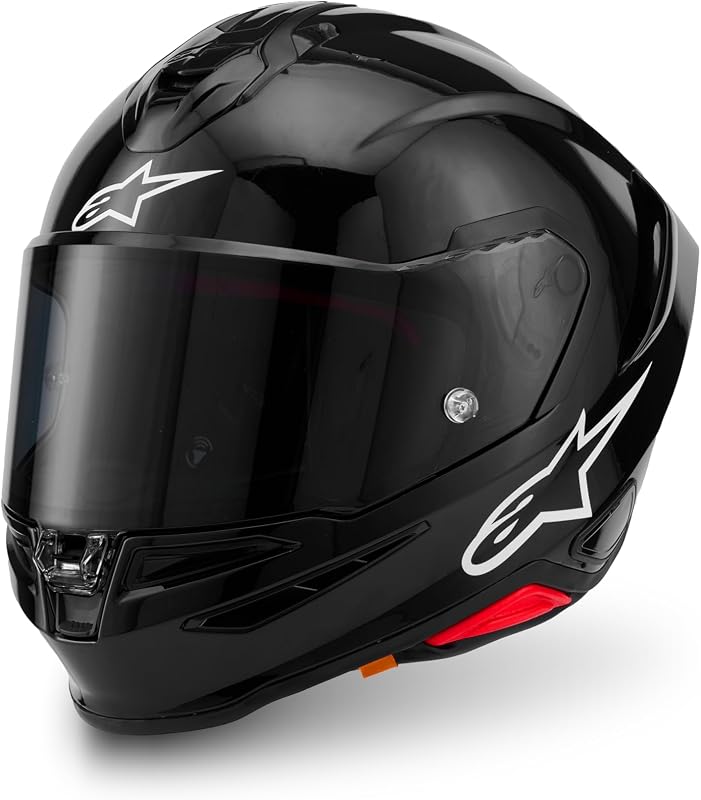 Casco Alpinestars S-R7, Motocicleta integral para hombre, Carretera y pista, Carcasa de compuesto de carbono, Aerodinámica avanzada
