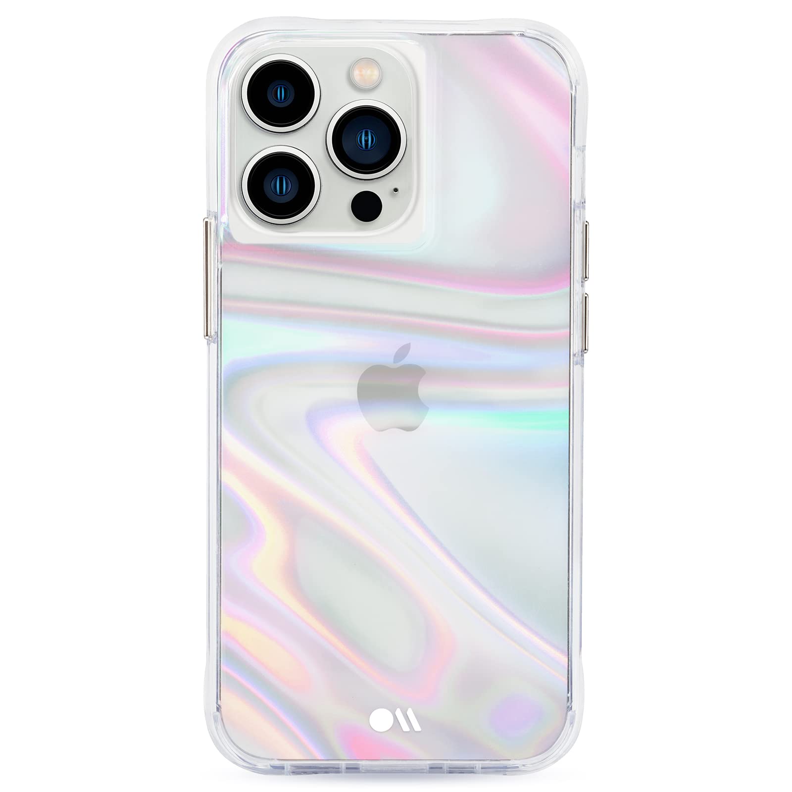 Case-Mate Soap Bubble iPhone 12 Pro Max Case [10ft Drop Protection] [Wireless Charging] Luxury Phone Case for iPhone 12 Pro Max - Iridescent Swirl Effect, Anti-Scratch, Shockproof, Slim - Iridescent