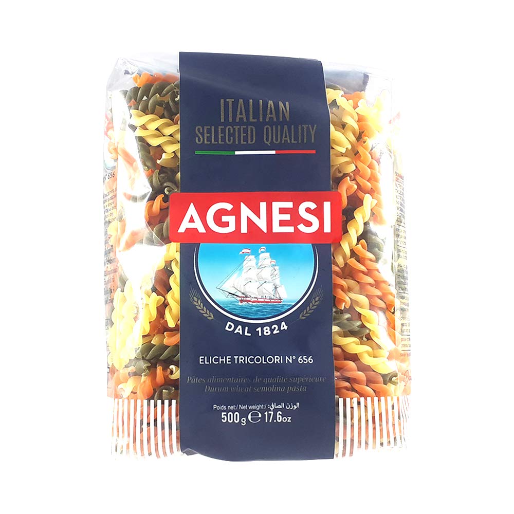 Agnesi Eliche Fusilli Tricolor Pasta, 500g, Product of Italy (B00R4K49YW) Amazon Price History, Amazon Price Tracker