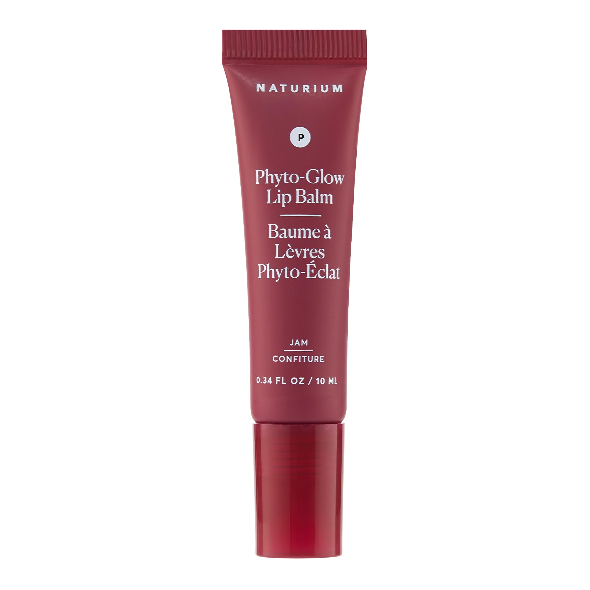 Naturium Phyto-Glow Lip Balm, Hydrating Lip Care with a Glossy Finish, 0.34 oz Jam