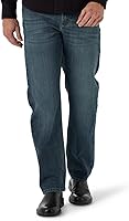Wrangler Men's Free-to-Stretch Relaxed Fit Jeans - Ultimate Comfort with Flex Stretch Denim