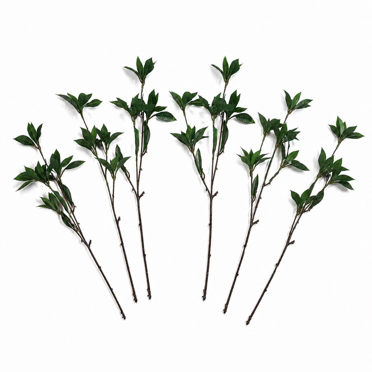 Multipack 55cm Artificial Laurel Leaf Spray Stem