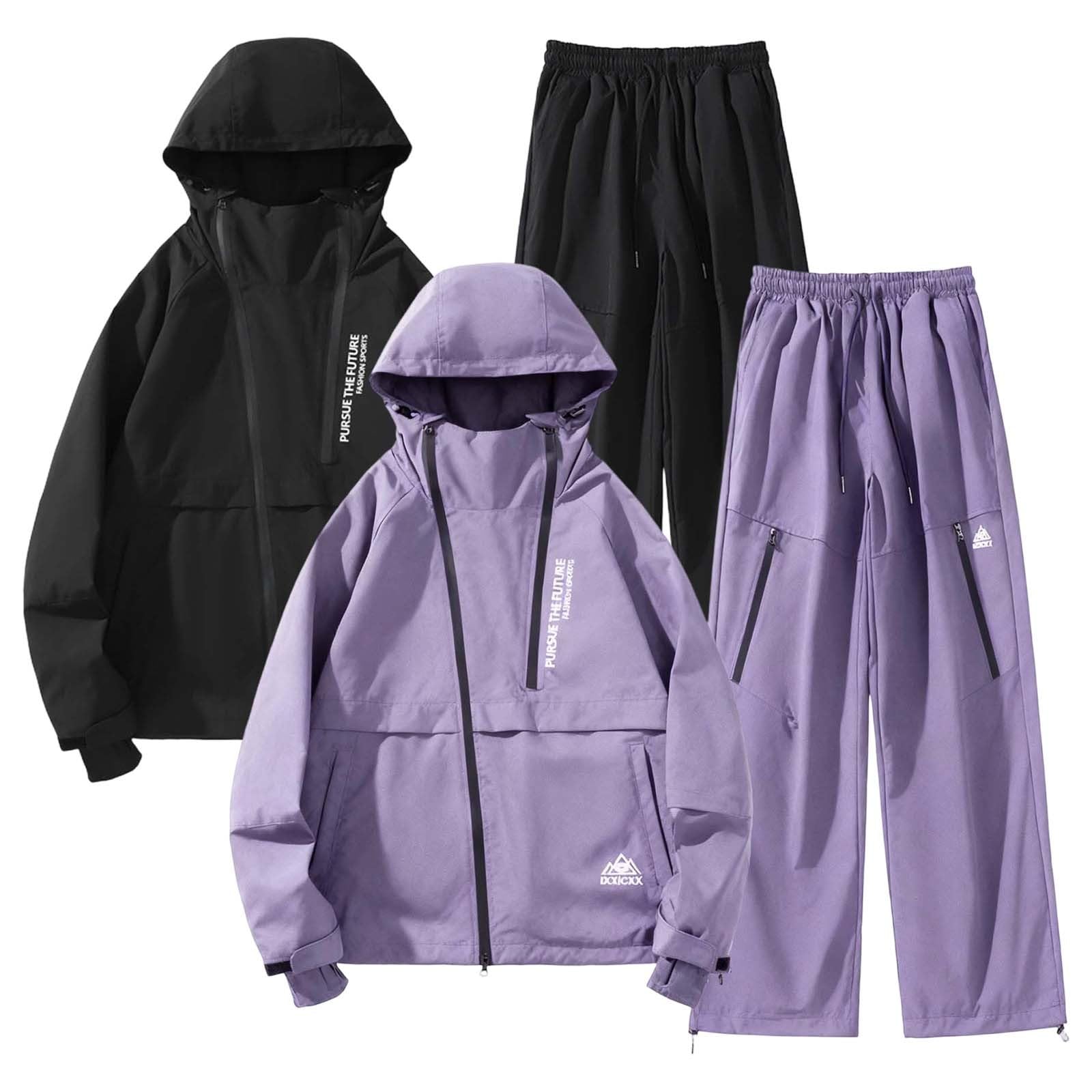 Tuta da sci da uomo, set da 2 pezzi, giacca da sci e pantaloni, set da neve, impermeabile, invernale, caldo, antivento, per escursionismo, sci, snowboard