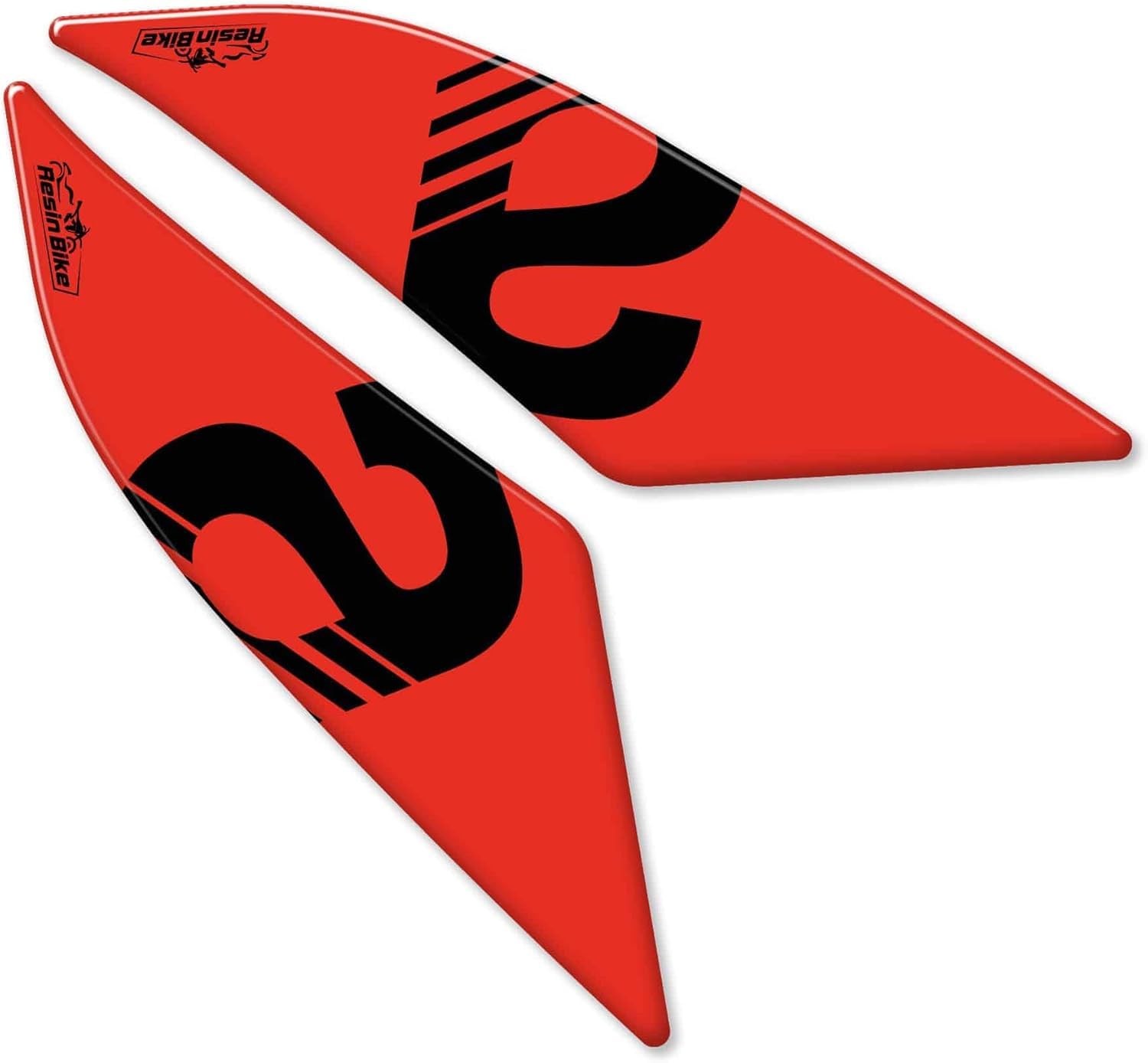 Motorcycle 3D Stickers Compatible with Aprilia Tuono-RS 660 2020-2026. Rear Passenger Handles Protections from Impact and Scratches. Resin Stickers - Made in Italy