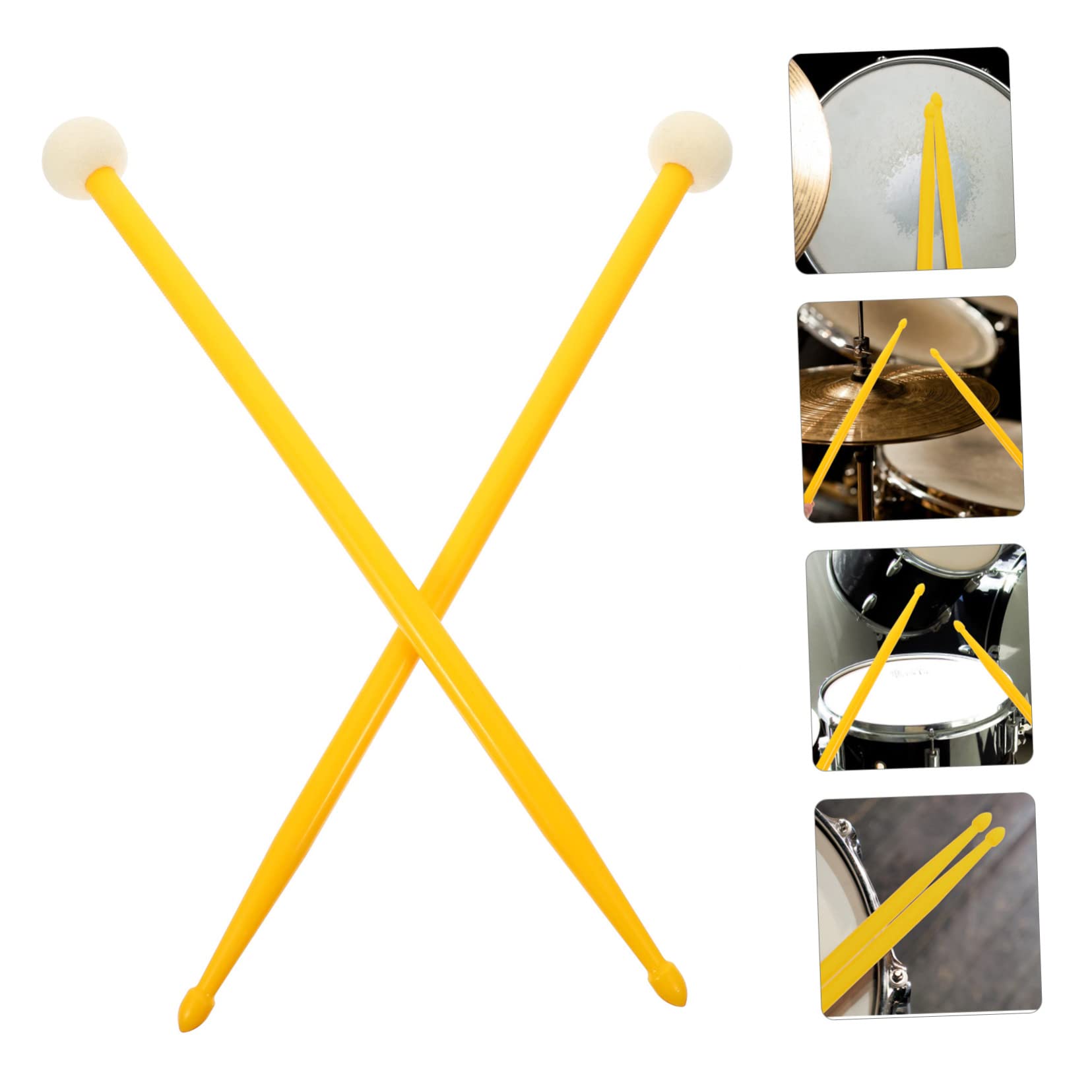 ABOOFAN 2paare Professionelle Doppelseitige Schlagzeugstöcke Aus Vielseitige Und Langlebige Drumsticks Für Proben Konzerte Und Cafés Geeignet Für Trommeln