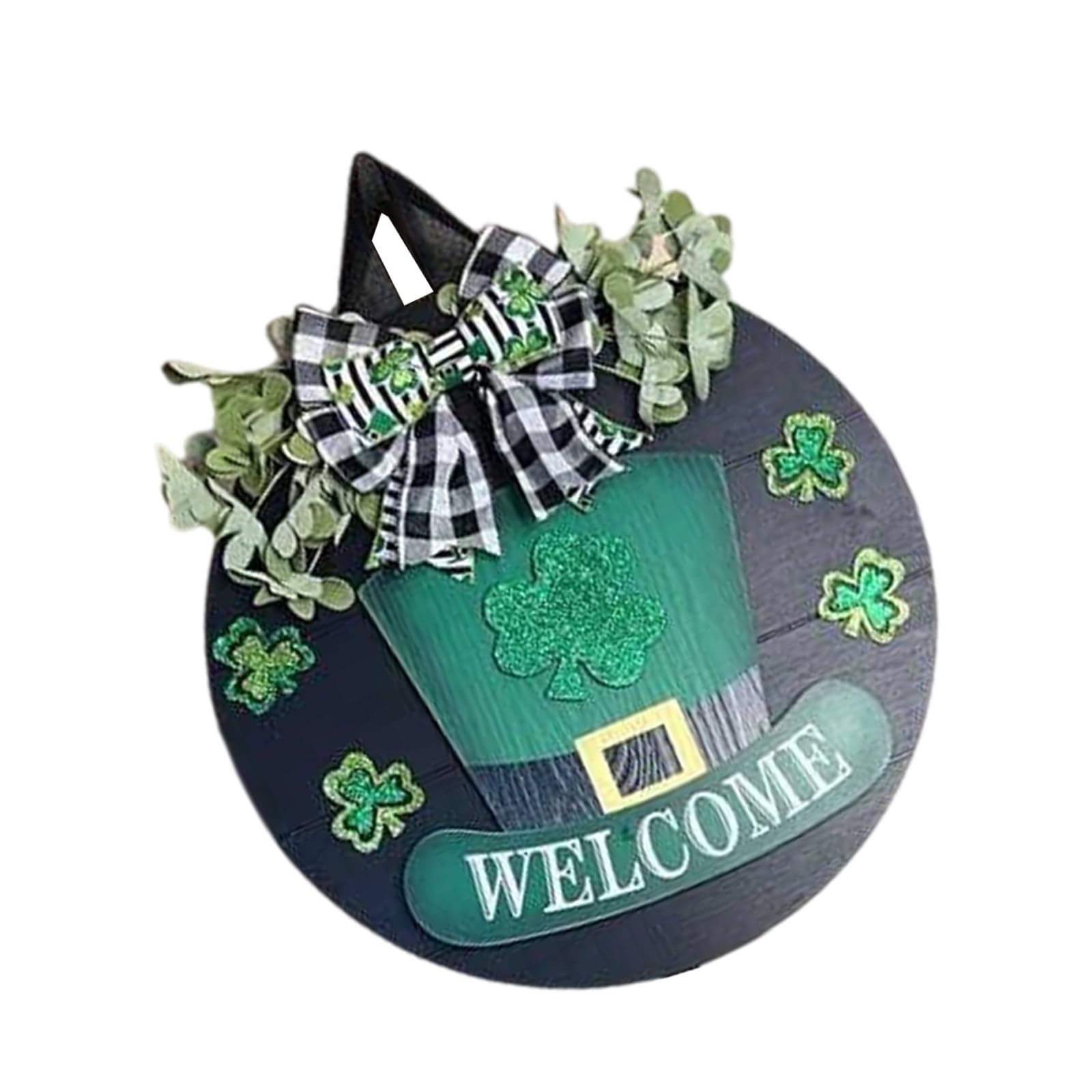 Kalttoy Irish Festival Door Sign Wood Hanging Door Sign Irish Festival Welcome Wood Plaques Ornament for Home Decoration