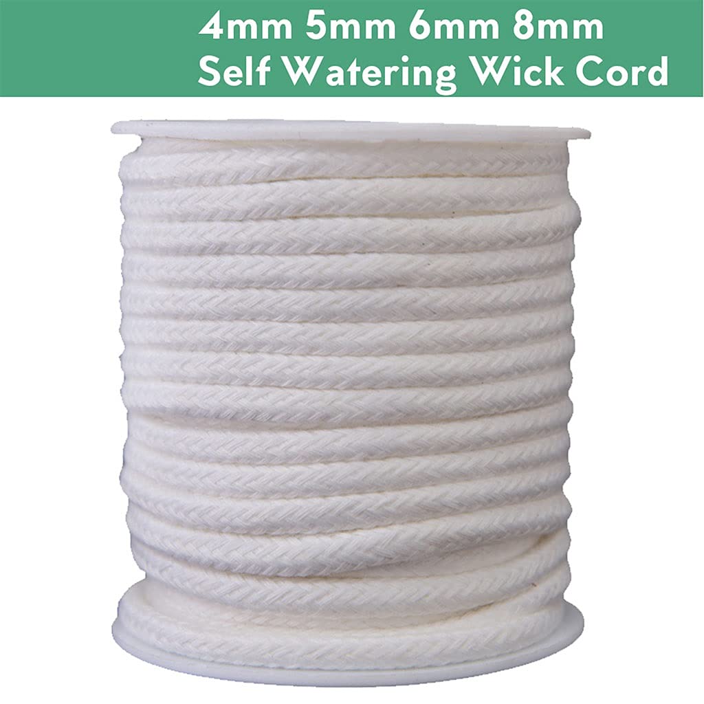 Yardwe Stoppino Capillare Per Auto-irrigazione 8mm X 10m - Corda In Cotone Per Piante - Sistema Fai Da Te Per Vasi E Idroponica