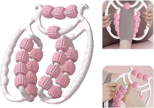 Miniatura 7 de Rodillo de masaje relajante de 20 ruedas, rodillo de celulitis, relajante muscular, abrazaderas circulares para piernas, masaje de piernas para