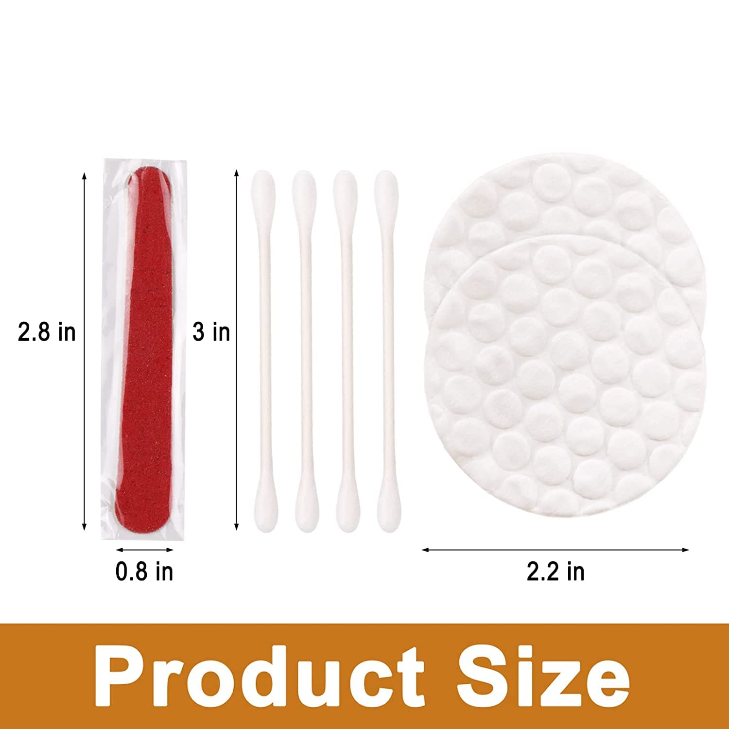 200 Pack Cotton Swabs Individually Wrapped Bundle With 100 Pack Hotel Vanity Kit