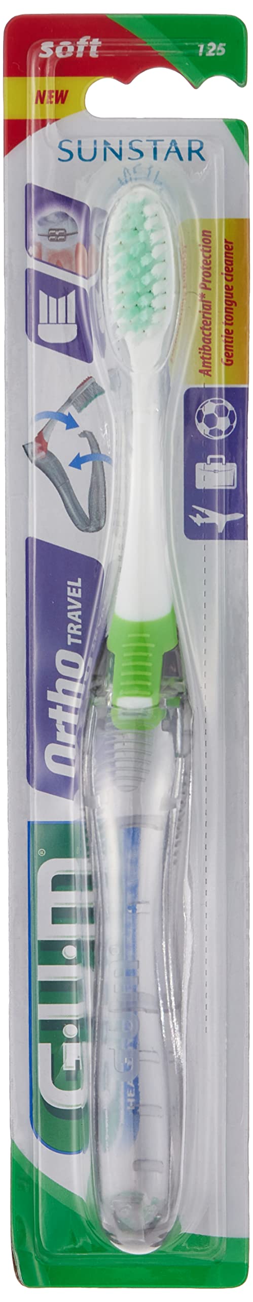 GUM Orthodontic Travel Toothbrush