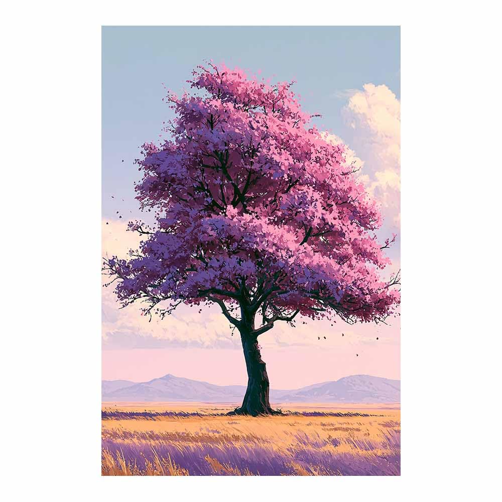 HOQIU Wall Pictures Golden autumn leaf tree tree poster, landscape wall art, for Living Room Bedroom Bathroom.(Multicolor)-80x120cm Unframed