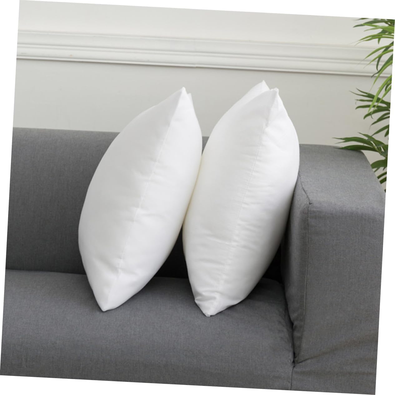 Ciieeo 2pcs High-Elastic Pillow Inserts for Sofa and Bed Rectangular Cushion Fillers PP Cotton Throw Pillow Stuffers for Home Decor
