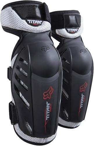 Fox Racing Titan Race - Coderas para motocross, color negro, S/M