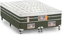 Cama Box + Colchão Castor King Silver Star Air One Face Tecnopedic 180x200x59cm