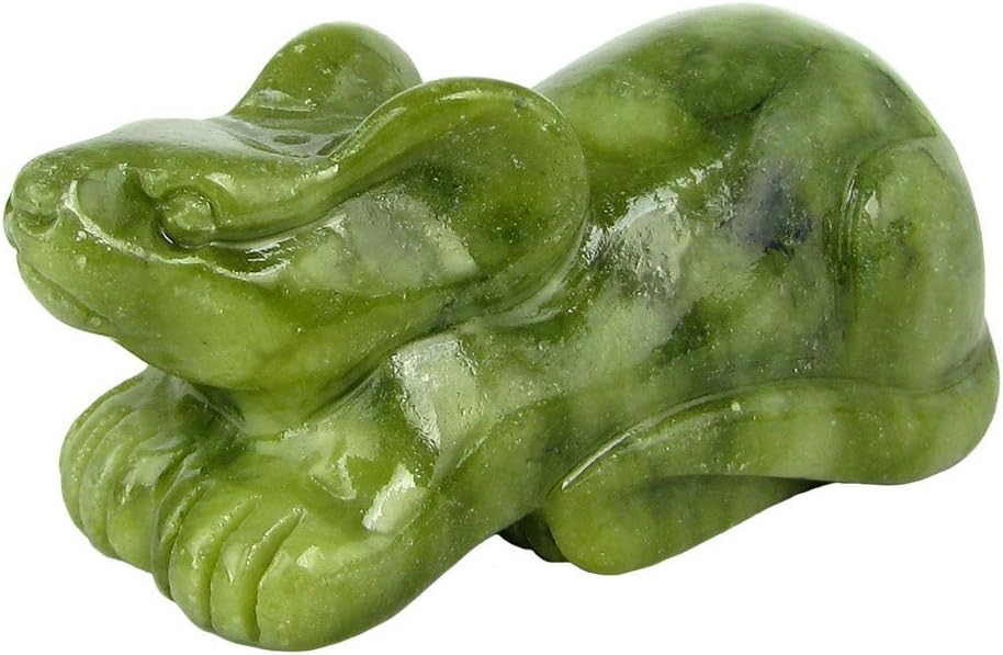 1pc Healing Energy Crystal Gemstone Hand Carved Mouse Figurine Statue Ornament, 733.5cm (Xinyi jade)