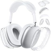 Case Cover for AirPods Max Headphones,Anti-Scratch Ear Pad Case Cover/Ear Cups Cover/Headband Cover/Top Pad Protector,for AirPods Max. Clear Soft TPU and Silicone,Skin Scratch Proof.