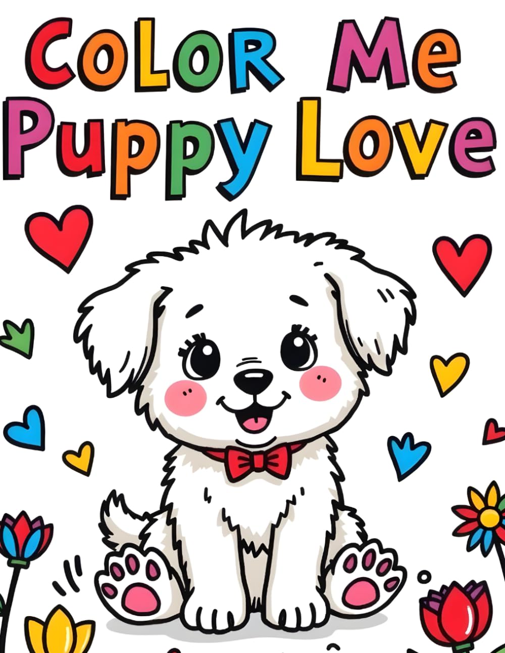 Color Me Puppy Love: Cute puppies up to all sorts of play and adventures ready for kids to color