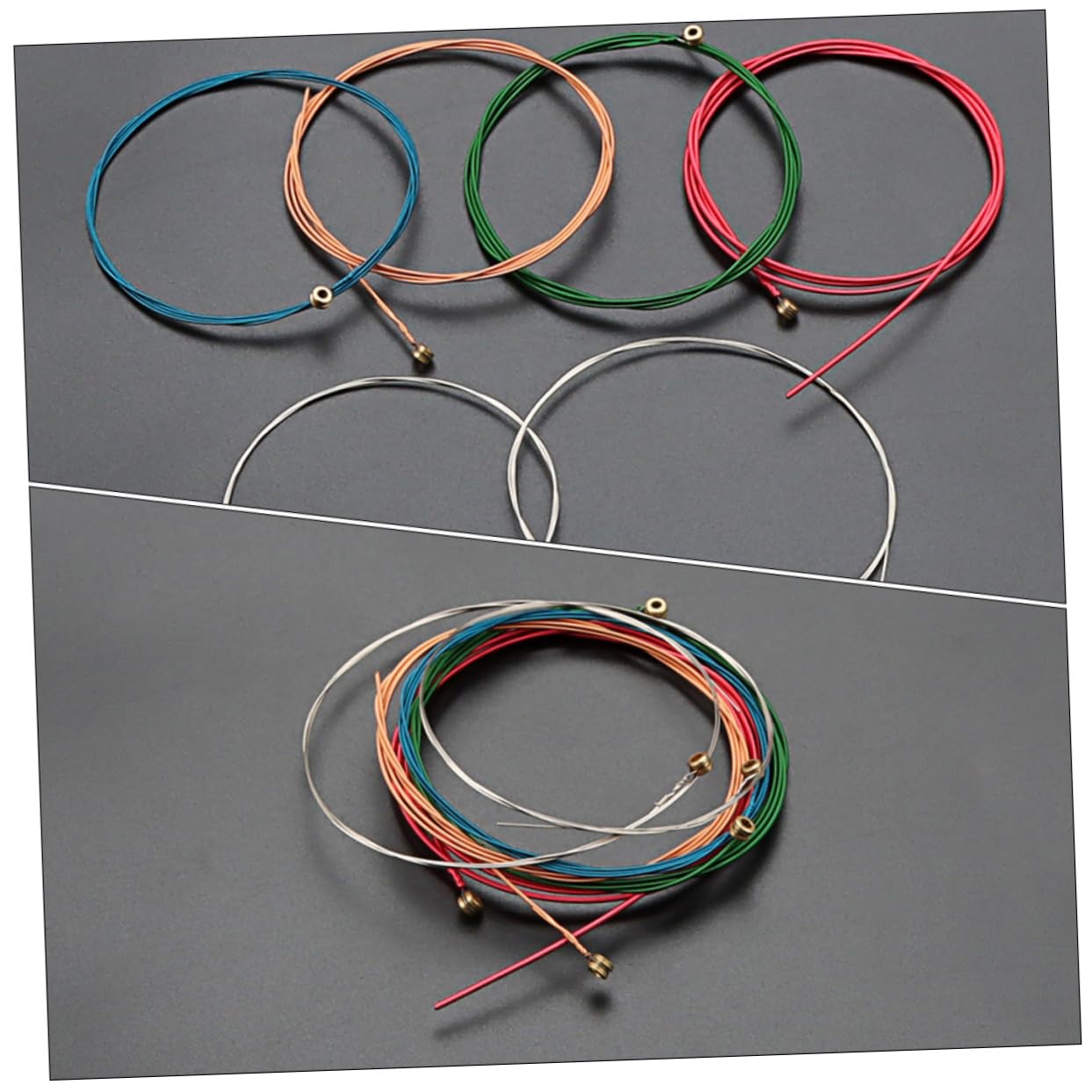 ifundom 24piezas Cuerdas De Guitarra Folk De Acero Repuesto Resistente y Duradero Para Guitarras Clásicas Accesorio Profesional