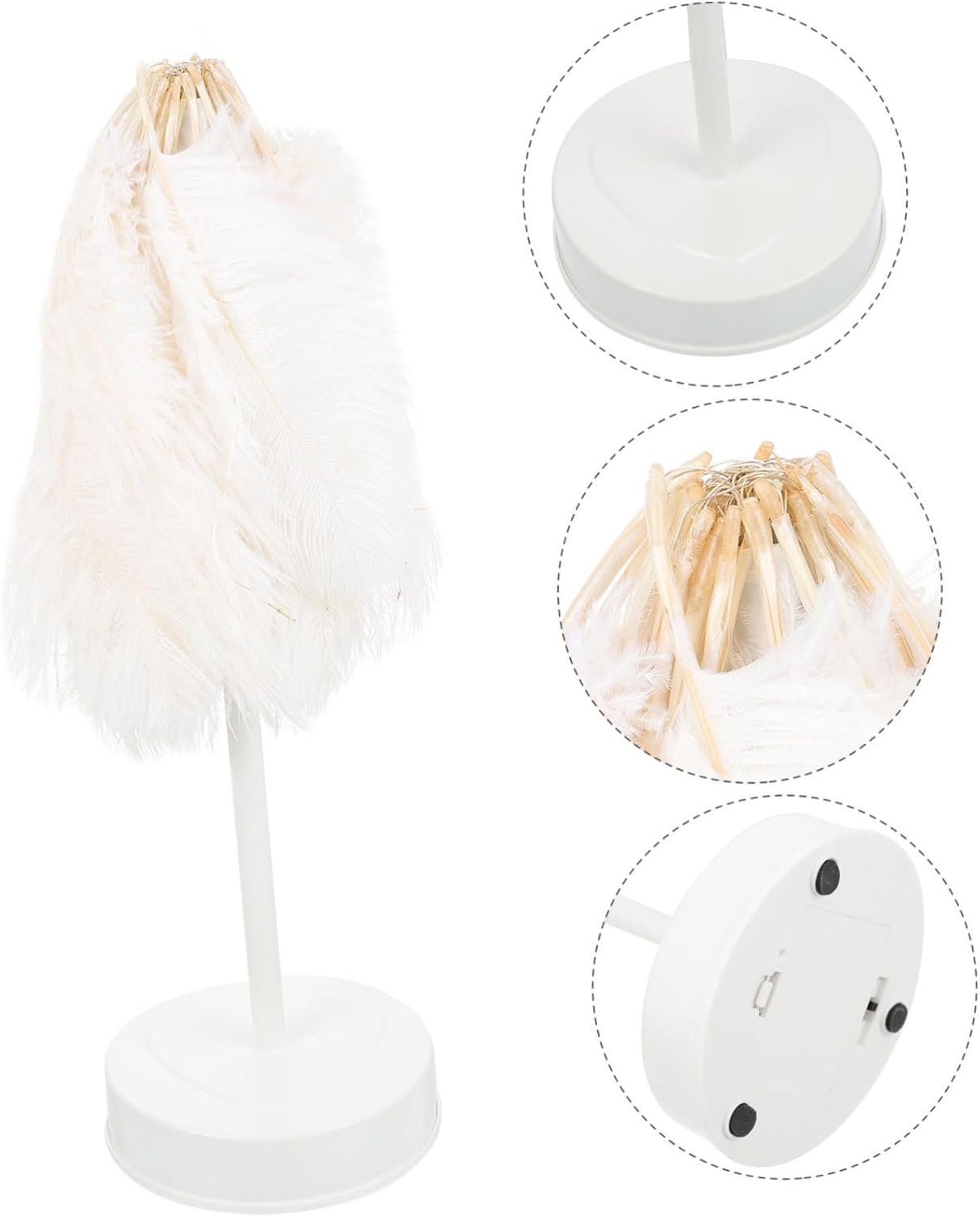 1pc Led Remote Table Lamp Elegant Night Light for Bedroom Study Room Living Room Compact Design Decoration for Festival Adornments