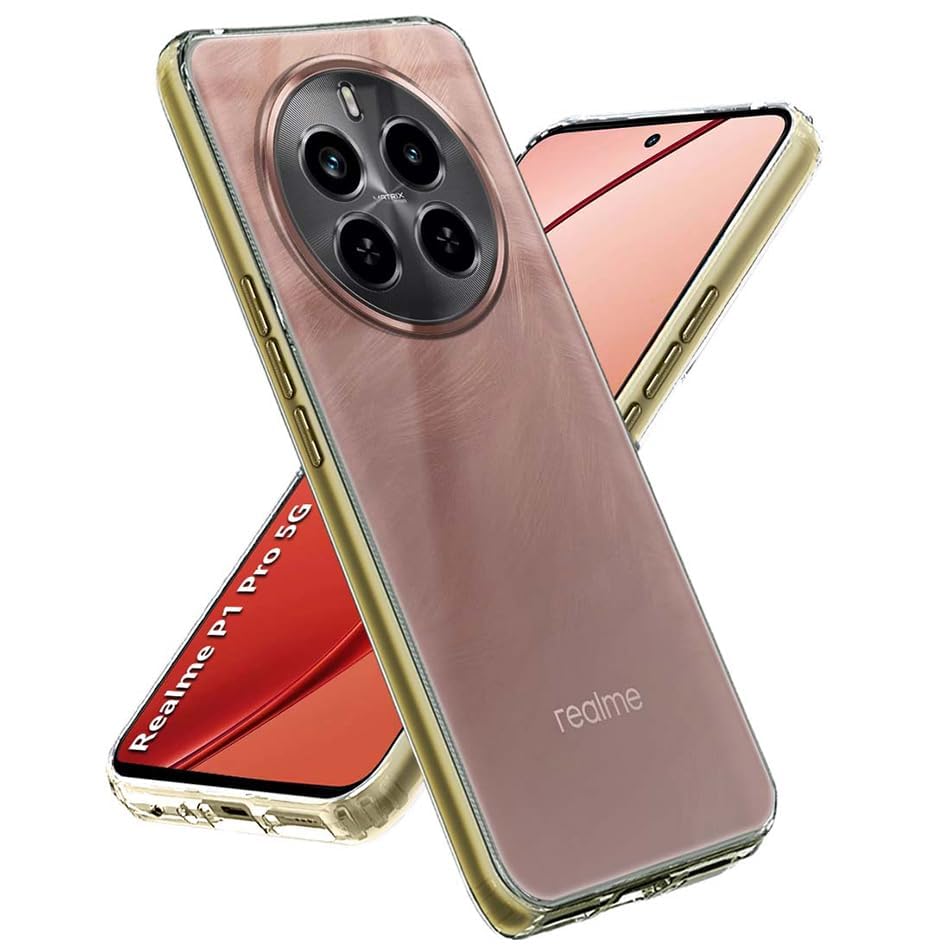 Bkandy Back Cover for Realme P1 Pro 5G| Shockproof Clear Soft TPU Case | Cushioned Edges Ultimate Protection for Realme P1 Pro 5G Back Cover Case (TPU, Transparent) (B0D6R5NKDP) Amazon Price History, Amazon Price Tracker