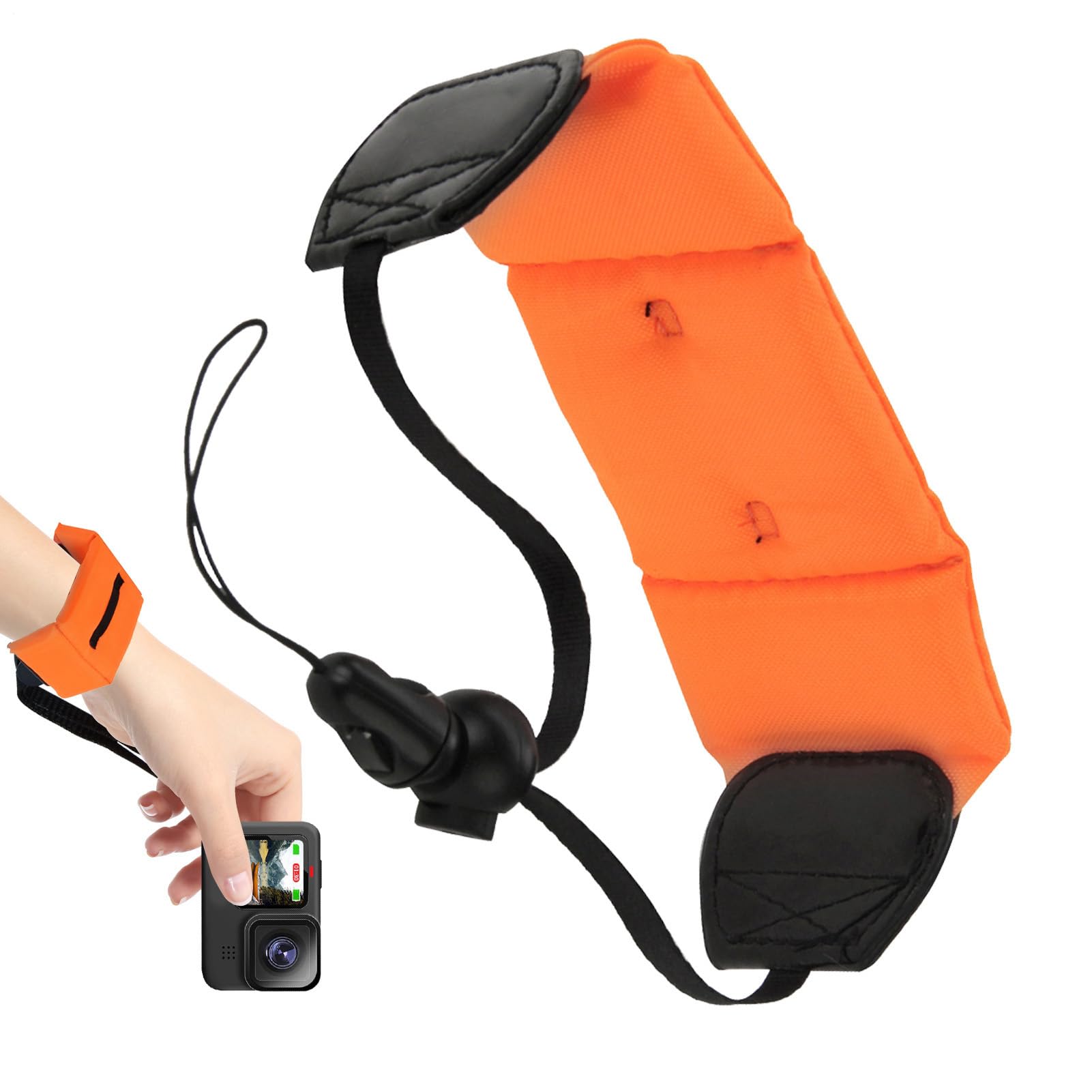 Anulely Unisex Orange1 Floating Hand Strap - Underwater Cameras Strap Floats, Lightweight Underwater Camera For Snorkeling, Diving And Swimming