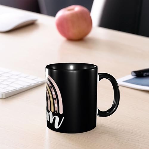 Miniatura 8 de Taza de café con diseño de arcoíris para mamá, tazas de té, tazas de café, taza de café de cerámica para mujeres y hombres, oficina, hogar, regalo