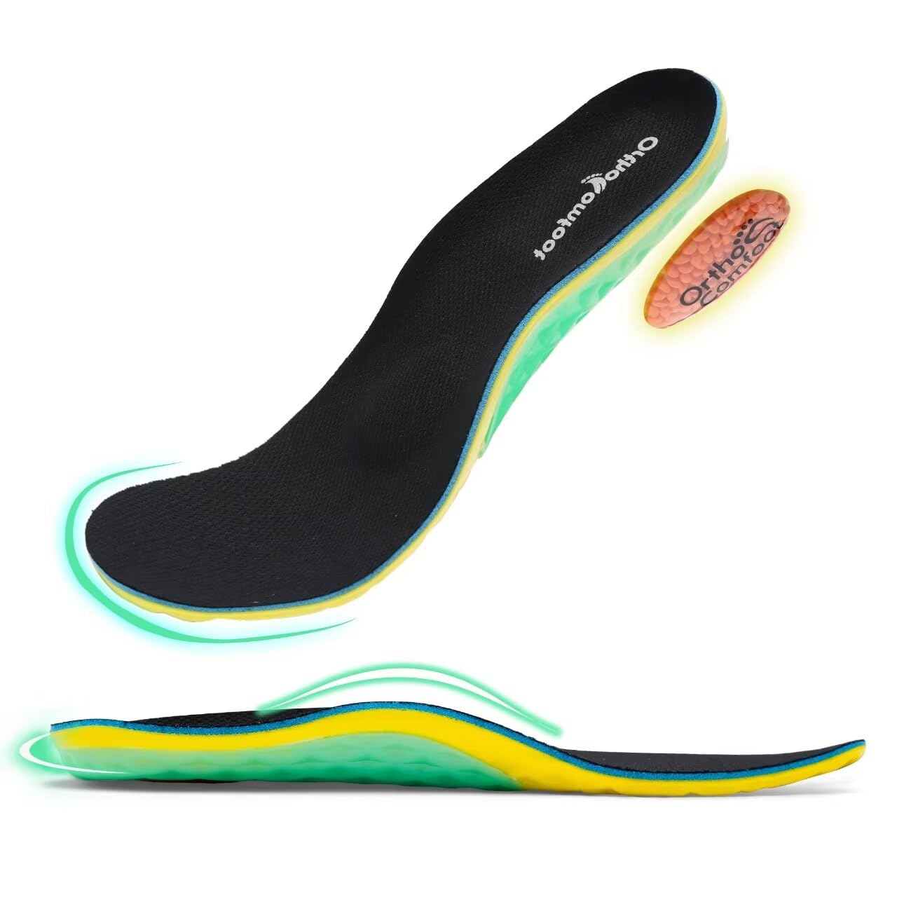 Photo 1 of OrthoComfoot Wide Metatarsal Inserts for Men & Women- Comfortable Breathable Arch Support Work Boot Orthopedic Insoles for Wide Feet, Flat Feet, Plantar Fasciitis for Foot, Size 9 Men/11 Women
