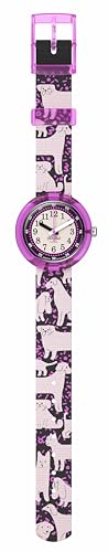 Flik Flak Girl Kids Watch Biosourced Quartz Waterproof Woof Woof Time2