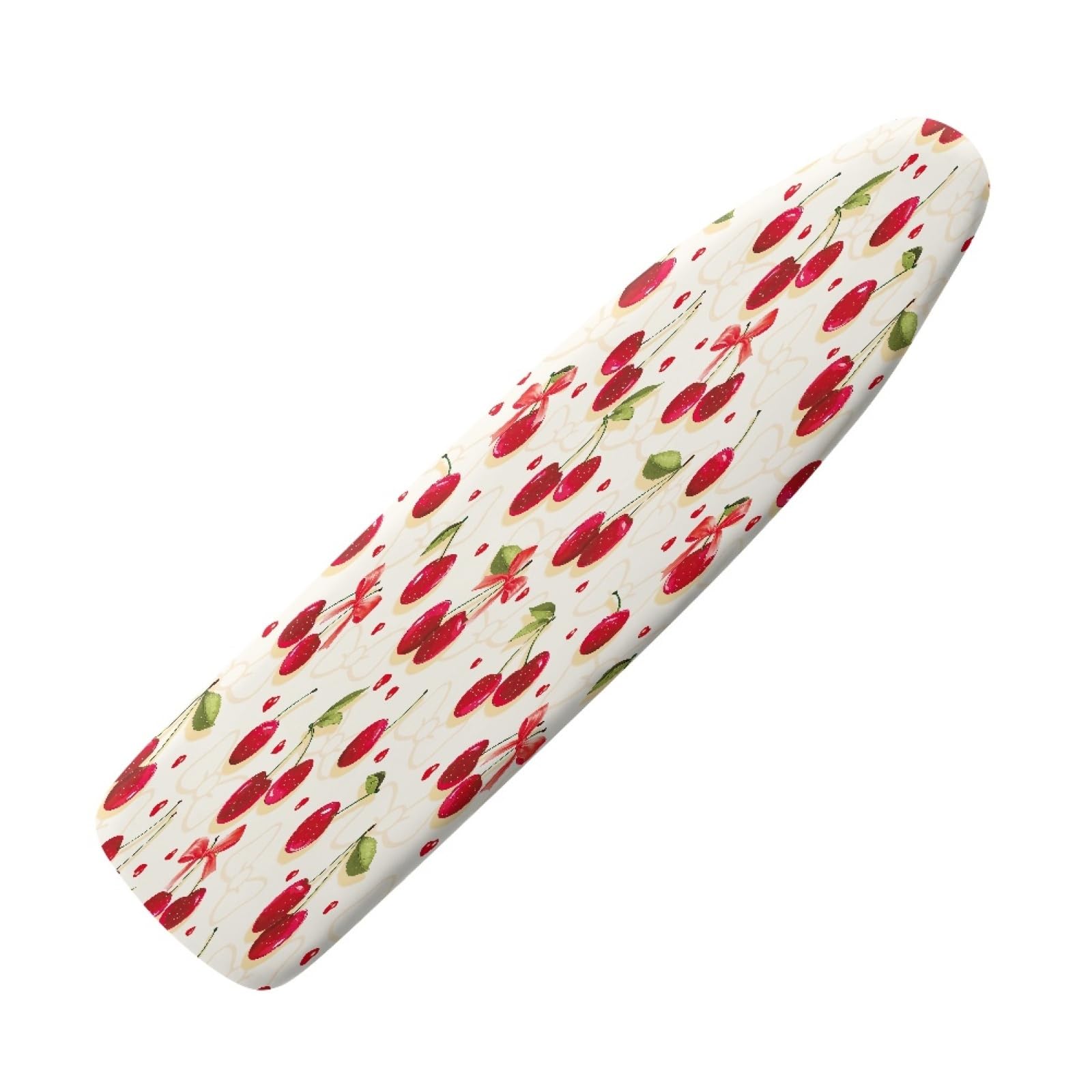 Ironing Board Covers 135 x 45 Plant Red Bungee Elasticated with Padding, Resists Scorching and Easy Fit Mini & Portable Ironing Boards Cover