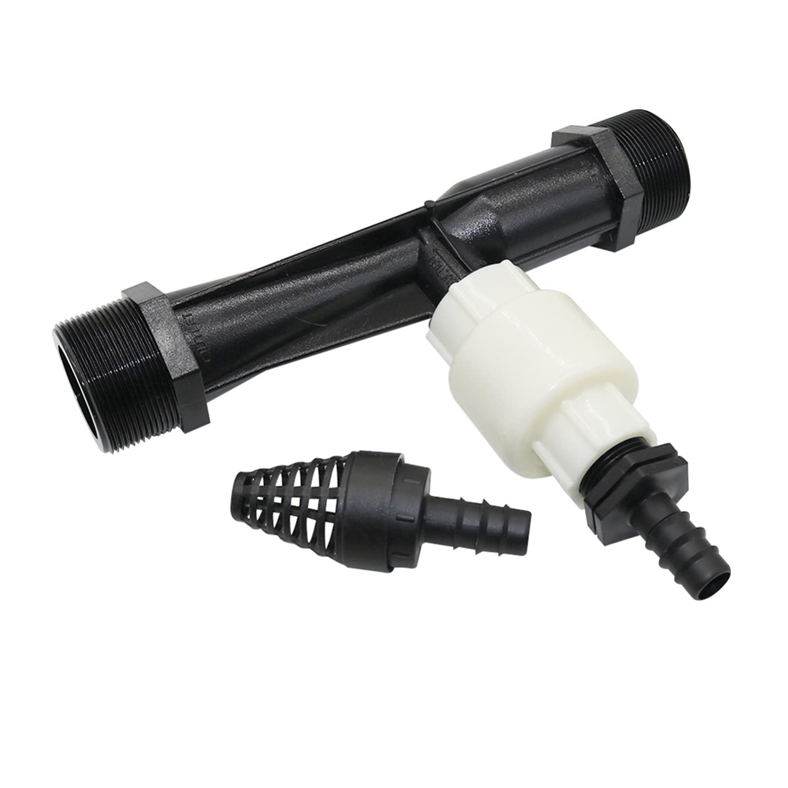 Aspersor para césped, Inyector de fertilizante POM Venturi | Riego de césped for jardín y patio de 2 pulgadas: inyector de fertilizante Venturi