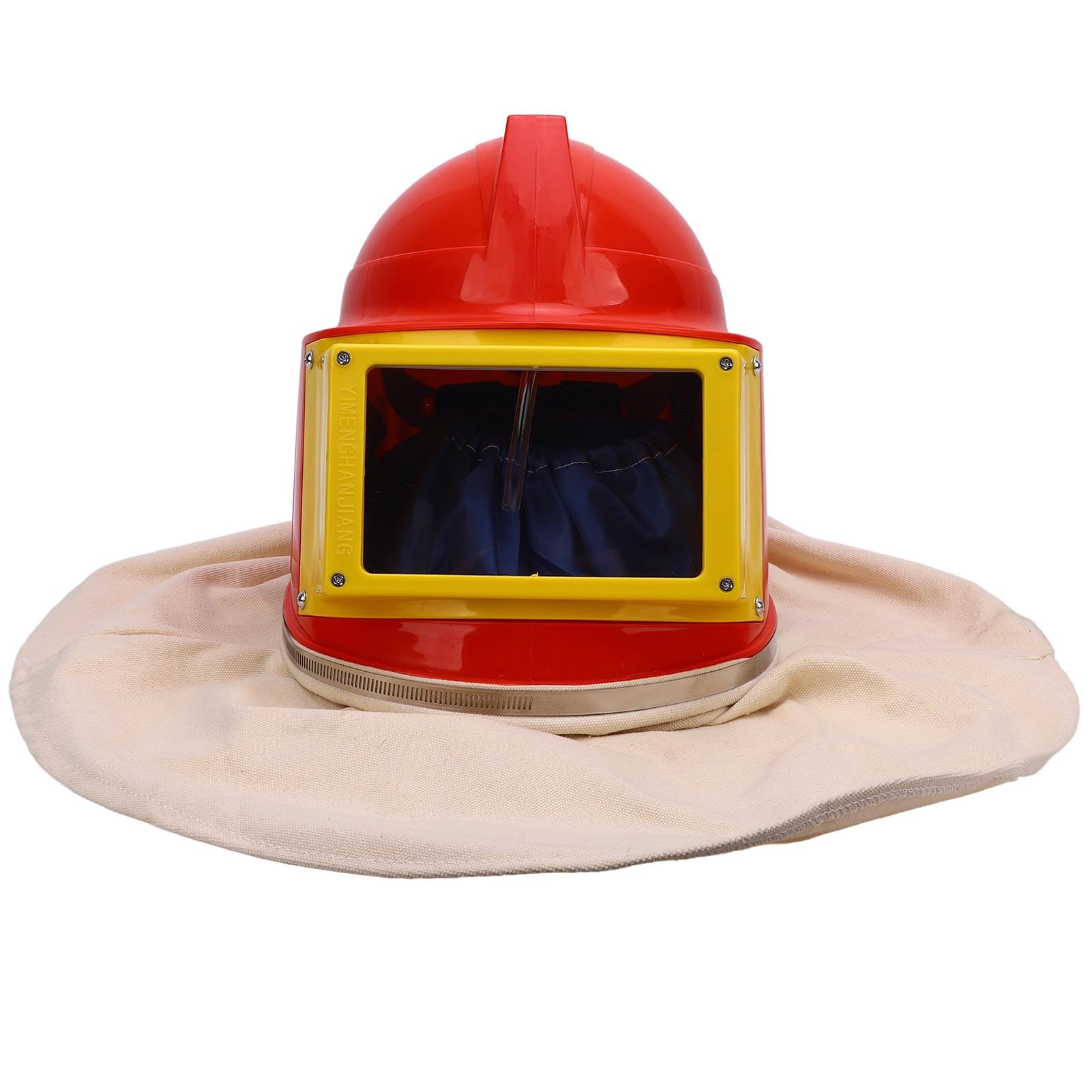Jiawu Casco de Chorro de Lente de Doble Capa Diseño de Capa de Hombro Tipo de Alimentación de Aire para Chorro de, para Revestimiento de Limpieza de, Material de Caucho ABS de Lona