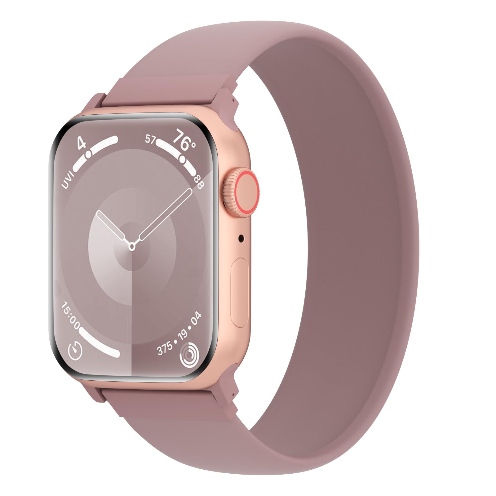 Arctime Silicone Solo Loop Bands Compatible with Watch Band 38mm 40mm 41mm 42mm 44mm 45mm 46mm 49mm, Sport Stretchy Strap Soft Replacement Wristband for iWatch Ultra/2 Series 10 9 8 SE 7 6 5 4 3 2 1