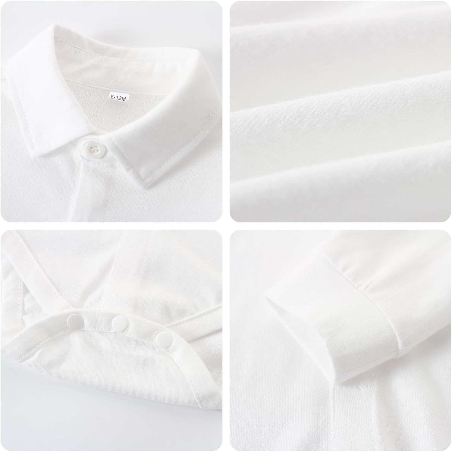 SALNIER Baby Boy 5PCS Formal Outfit Soft Cotton Romper Suspender Pants Bowtie Beret Hat Infant Wedding Birthday Party Suit