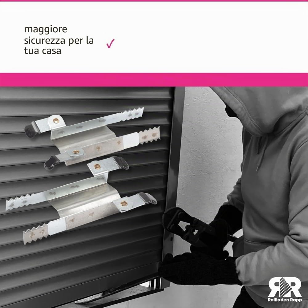 Morsetto per tapparelle antifurto di sicurezza – Set da 6 pezzi