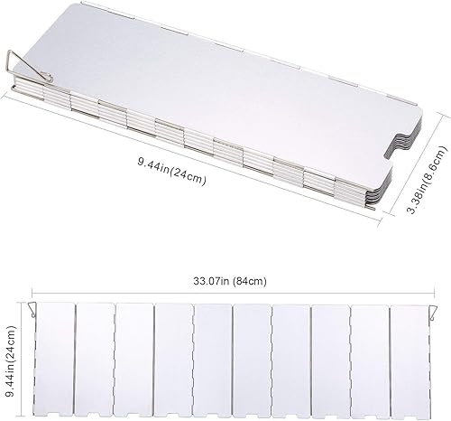 Miniatura 6 de Estufa de camping plegable para 10 placas, estufa de campamento ligera, parabrisas con estuche, estufa de campamento portátil, quemador de