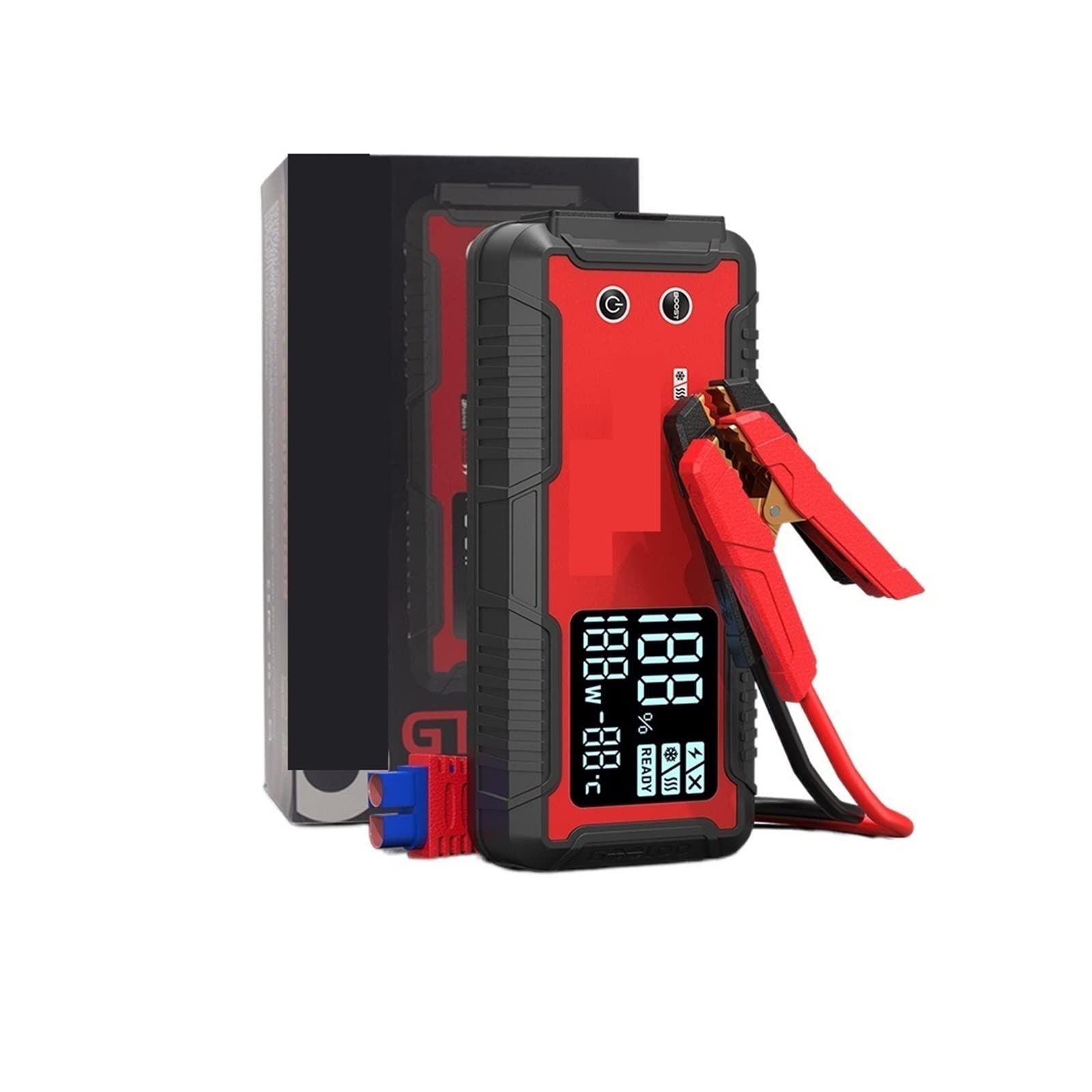 Ładowarka samochodowa, 12V urządzenie do uruchamiania awaryjnego samochodu 4000A rozrusznik do akumulatora samochodowego 26800mAh przenośny powerbank Booster automatyczne urządzenie rozruchowe rozruch