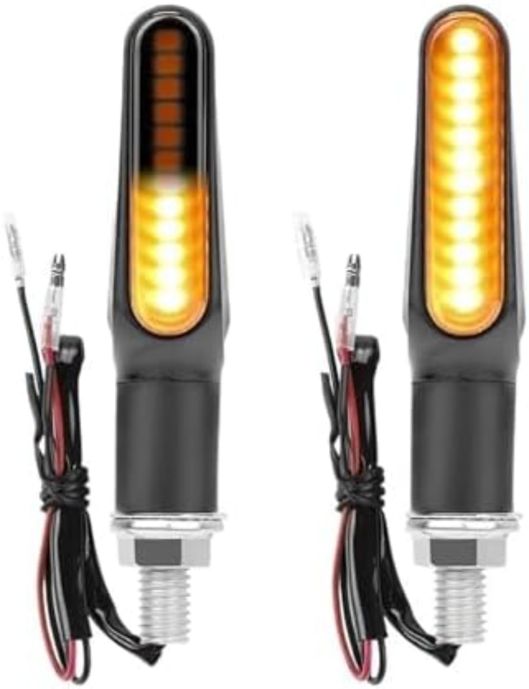Mini uniwersalne wskaźniki Kierunkowskazy motocyklowe 2 szt. Migające światła motocyklowe LED do motocykla, giętkie, płynne kierunkowskazy, światła do jazdy dziennej 12 V