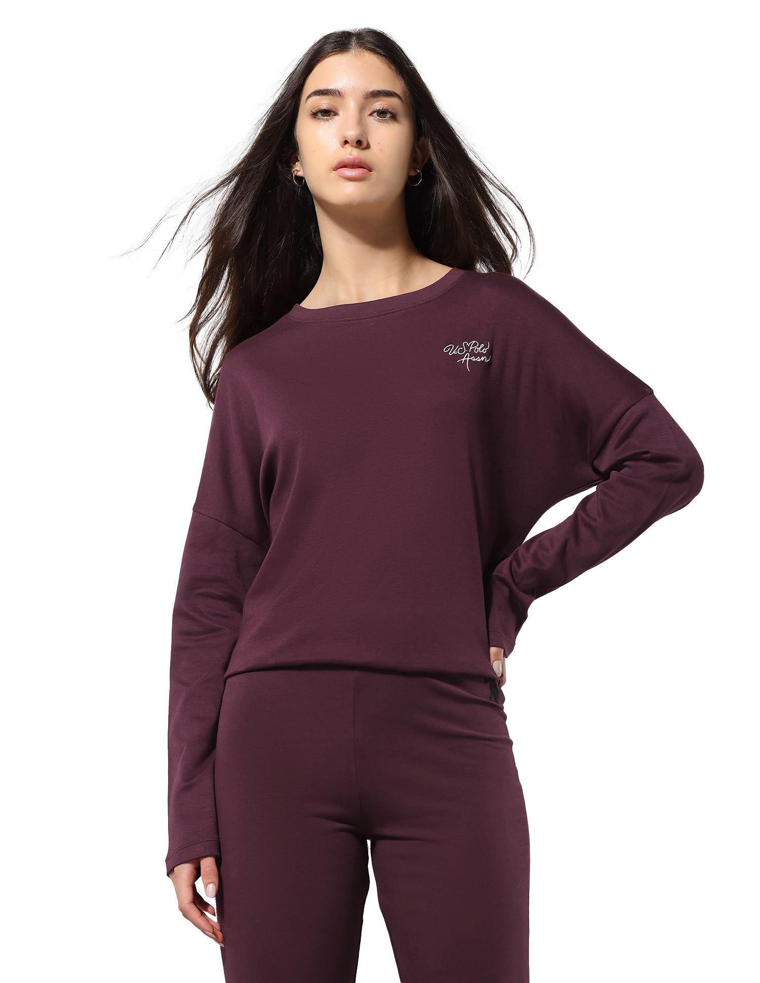 u.s. polo assn. Women's Solid Regular Fit T-Shirt-picture-10