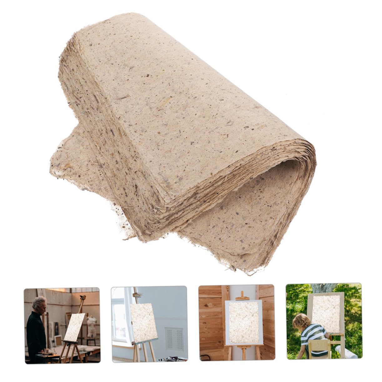 TEHAUX 100 Hojas Papel de para Caligrafía y Pintura Papel de Decoupage Multiusos para Proyectos Diy y Práctica de