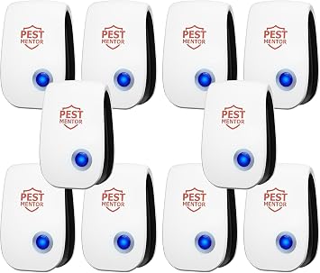 Ultrasonic Pest Repellent 10 Pack, Mouse Repellent Indoor Mosquito Pest Repellent,Electronic Repeller for Roach, Rodent, Mouse, Bugs, Mosquito, Mice, Spider, Family Pet Safety