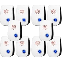 Ultrasonic Pest Repellent 10 Pack, Mouse Repellent Indoor Mosquito Pest Repellent,Electronic Repeller for Roach, Rodent, Mouse, Bugs, Mosquito, Mice, Spider, Family Pet Safety