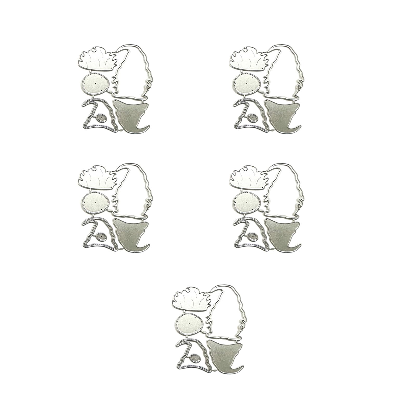 Xinsheinelry 5Pcs Scrapbooking Cutting Dies Carbon Steel Cutting Dies Embossing Die Cut Stencils for Scrapbooking Card Making Carbon Steel Die Cut