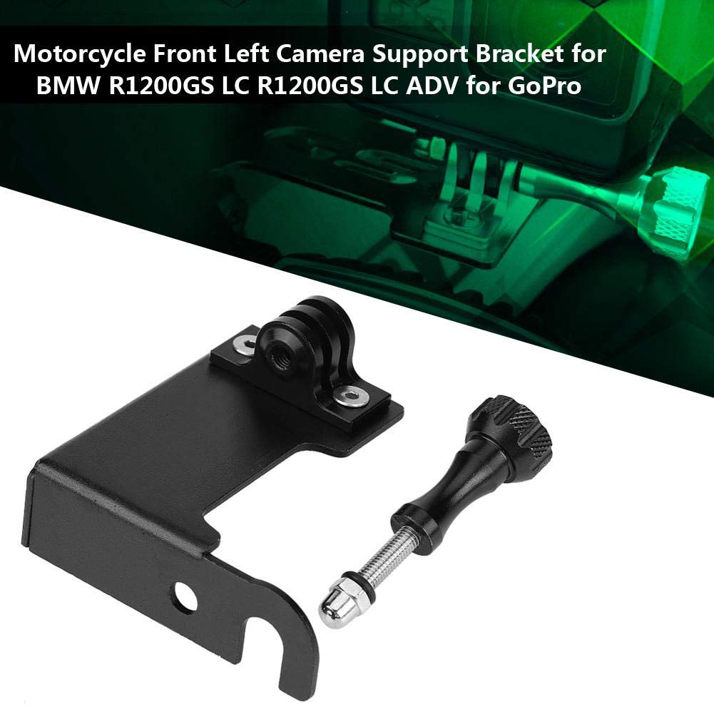 Staffa Per Fotocamera VOBOR Per BMW R1200GS LC/ADV – Supporto Anteriore Sinistro In Alluminio Con Testa A Sfera 360° E Viti Anti-furto Per GoPro