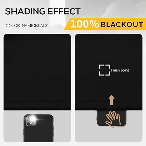 Miniatura 2 de Cortinas opacas de 63 pulgadas de largo, cortinas de ventana con aislamiento térmico y eficiencia energética para habitación de invitados, paneles
