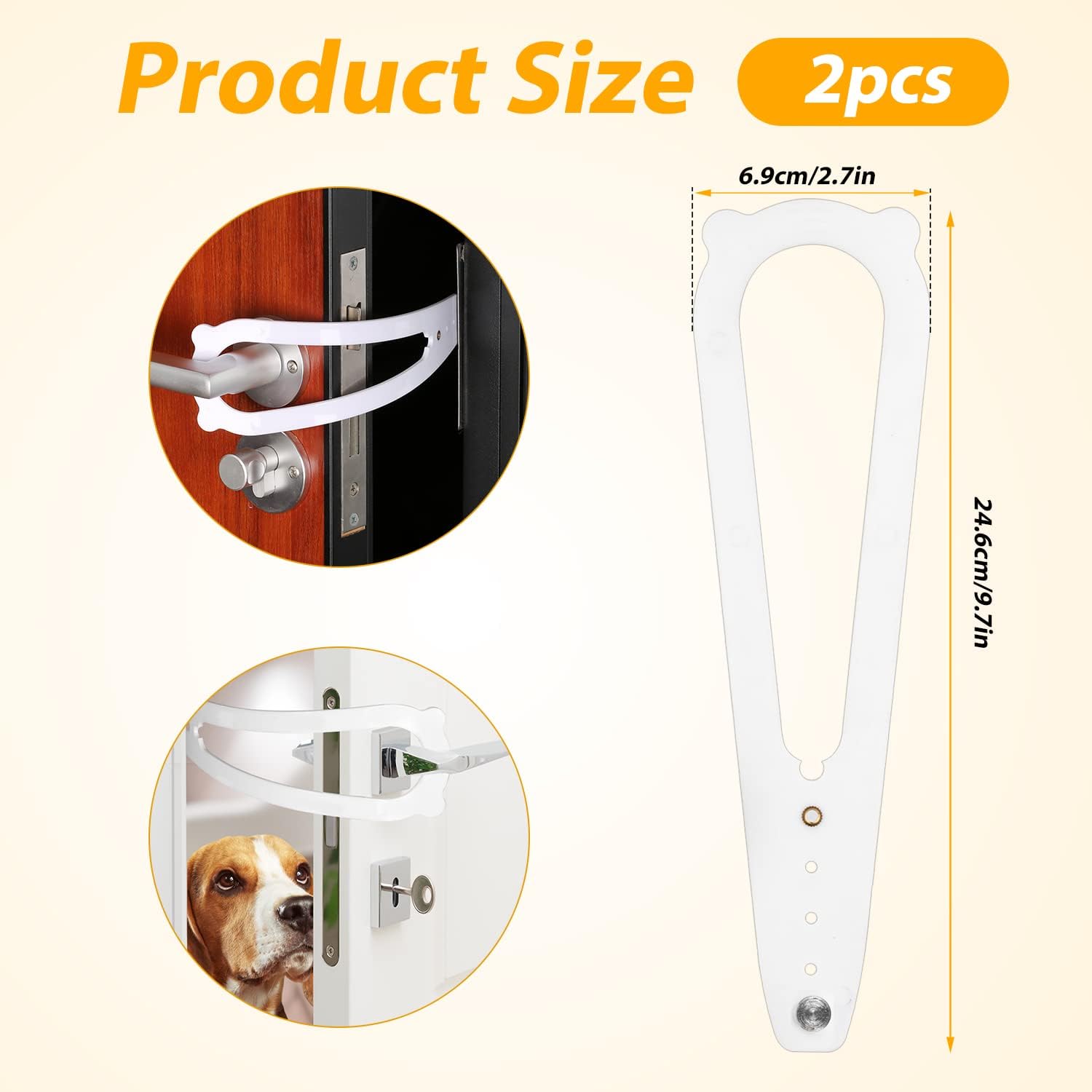 2pcs Cat Door Holder Latch, Alternative Door Locks Dog Door Stopper for