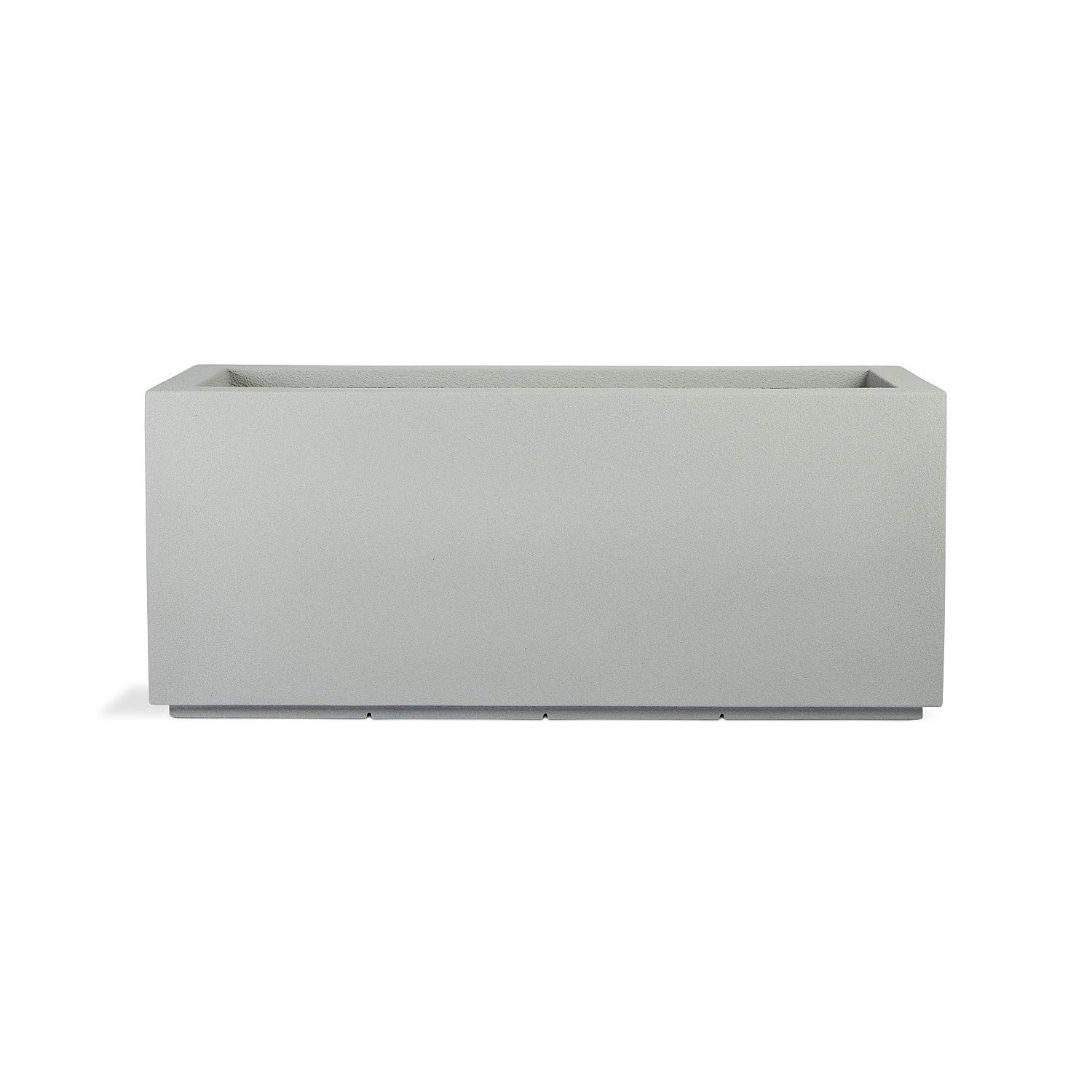 Amazon Com Polystone Milan Tall Modern Outdoor Indoor Rectangular Trough Planter Lightweight Heavy Duty Weather Resistant Polymer Finish Commercial And Residential 46 W X 19 H Concrete Gray Kitchen Dining