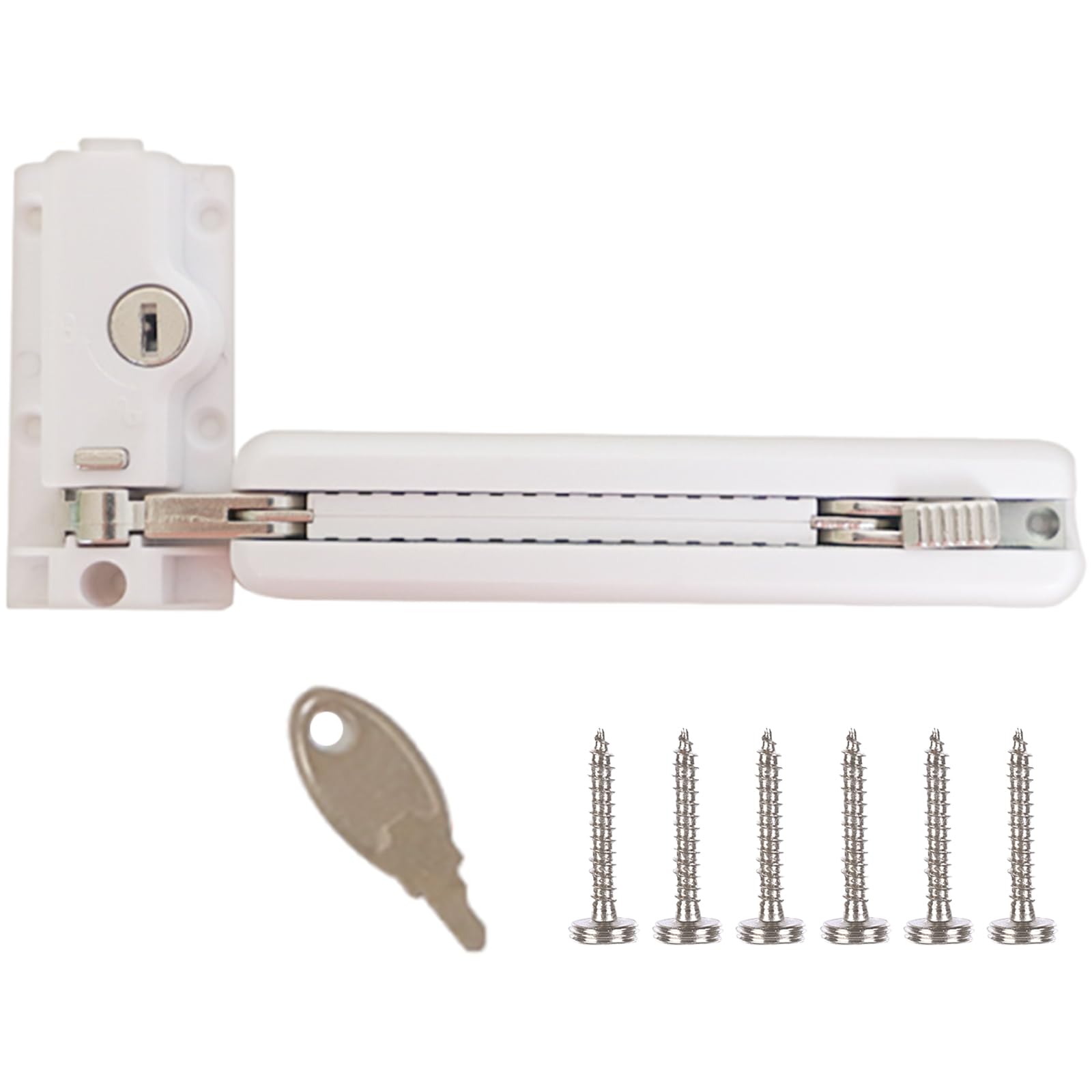 Xjdzineq Keyed Double Defense Patioes Door Childproof Sliding Glass Security Device Aluminum Foot Activated Sliding Double Locking Patioes